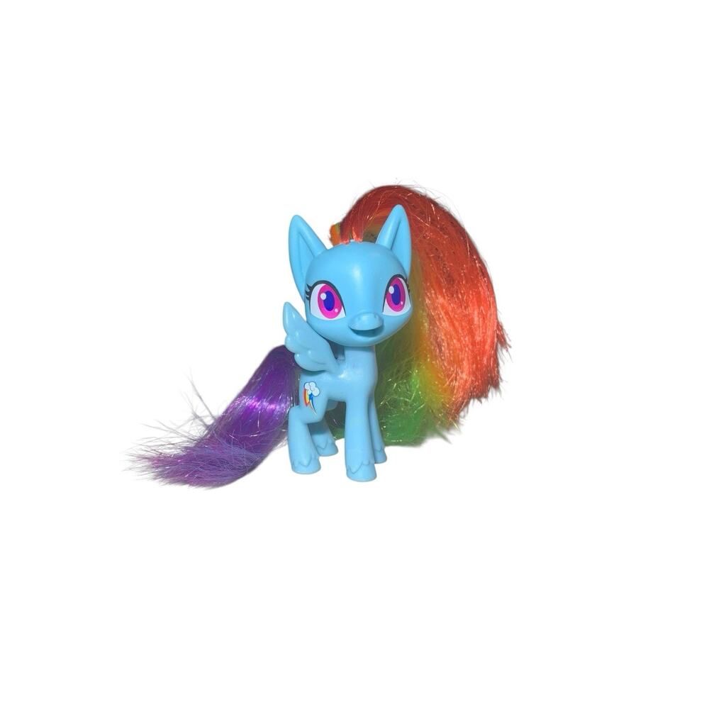 My Little Pony G4 Rainbow Dash Brushable Hasbro Friendship Is Magic Figure Blue